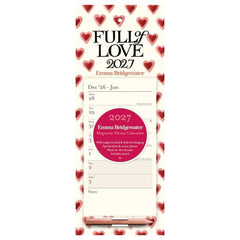 Emma Bridgewater Full of Love Magnetic Slim Calendar 2027