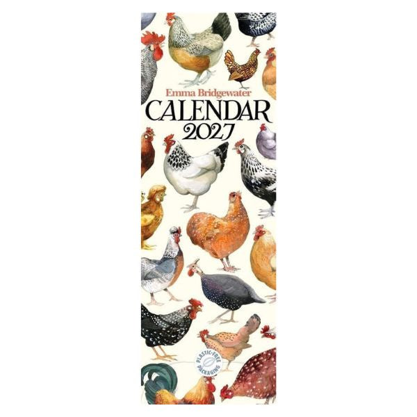 Emma Bridgewater Chickens Slim Calendar 2027