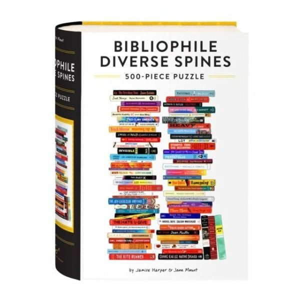 Bibliophile Diverse Spines 500 Piece Jigsaw Puzzle