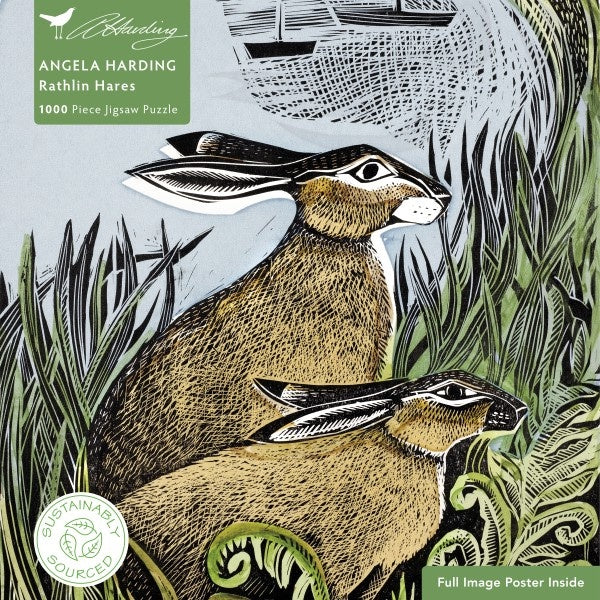 Rathlin Hares Angela Harding Jigsaw Puzzle