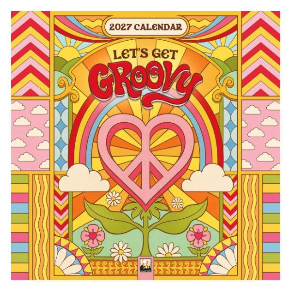 2027 Dreamadelic: Let's Get Groovy Mini Wall Calendar