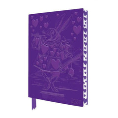 2027 Alice's Adventures In Wonderland: White Rabbit Artisan Art Vegan Leather Diary