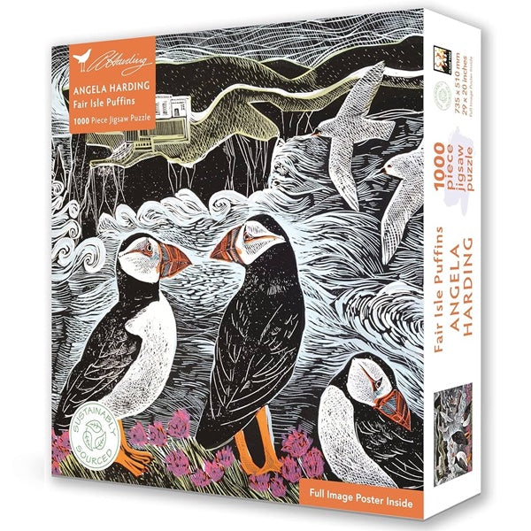 Fair Isle Puffins Angela Harding Jigsaw Puzzle