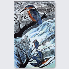 Angela Harding Suffolk Kingfishers Soft Touch Lined Journal