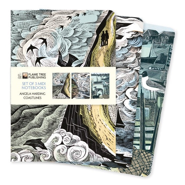Angela Harding Coastlines Set of 3 Midi Notebooks