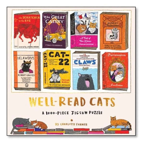 Well Read Cats 1000 Piece Jigsaw Puzzle