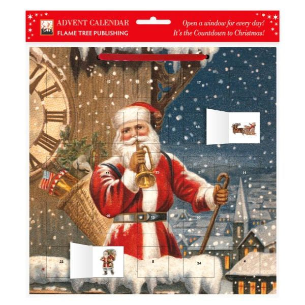 Snowy Santa Claus Advent Calendar