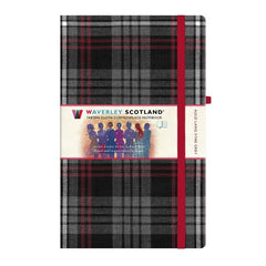 Large Tartan Cloth Notebook in Auld Lang Syne Grey