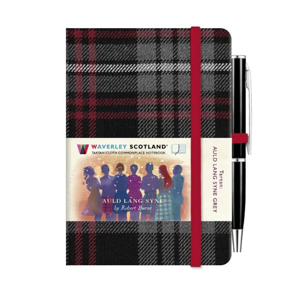Auld Lang Syne Mini Tartan Notebook With Pen