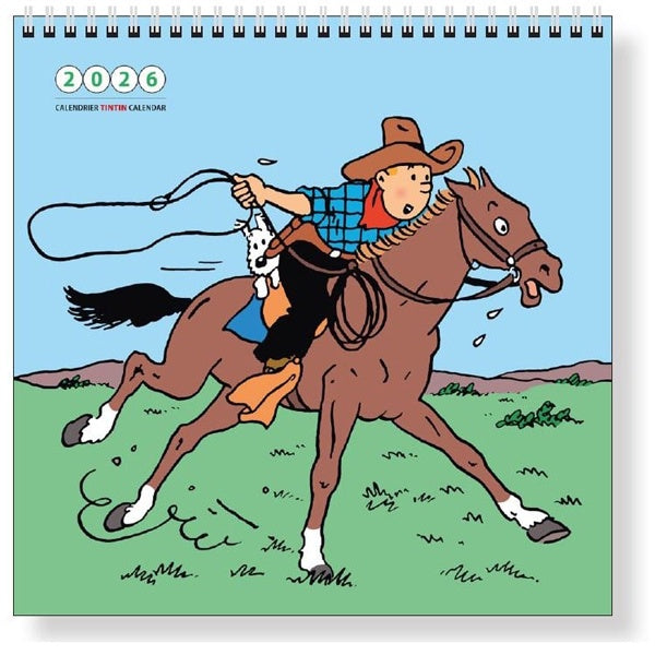 2026 Tintin Wall Calendar