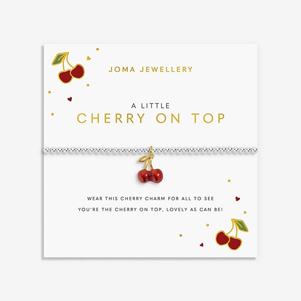 Cherry on Top Silver Plated Bracelet