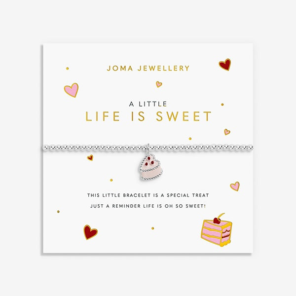 Life is Sweet Silver Plated Bracelet