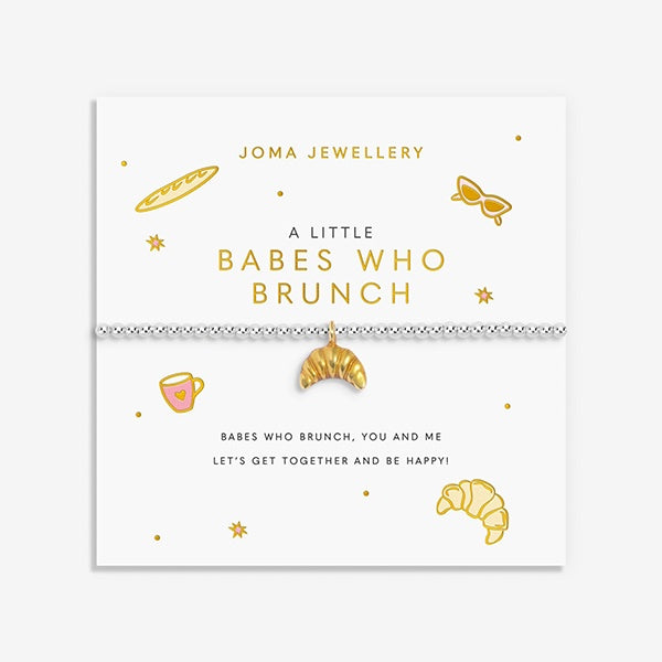 Babes Who Brunch Silver Plated Bracelet