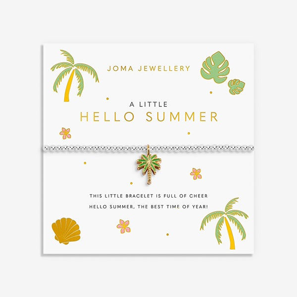 Hello Summer Silver Plated Bracelet