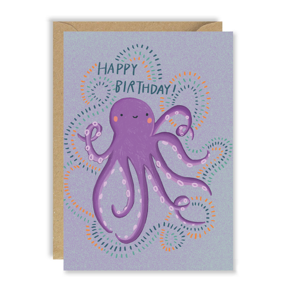 Octops Card Octopus Birthday Card - Paper Tiger