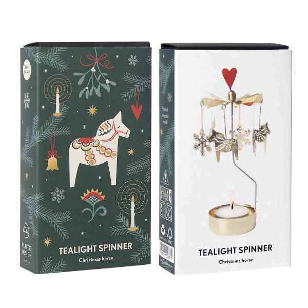 Christmas Horse Tealight Spinner