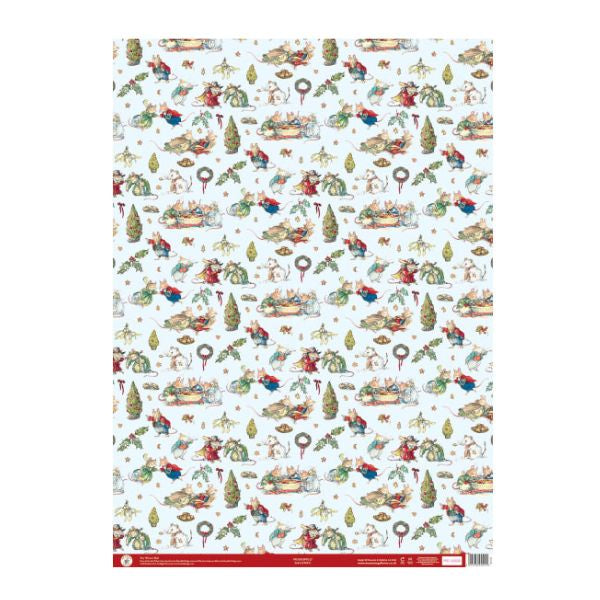 Brambly Hedge Christmas Sheet Wrap