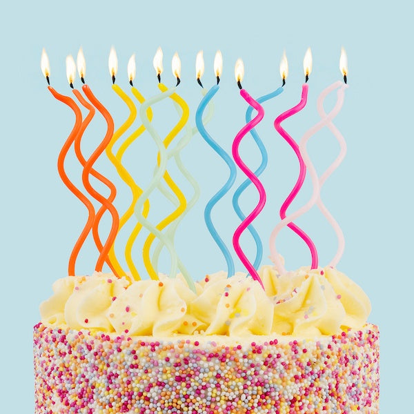 Birthday Twist Tall Candles