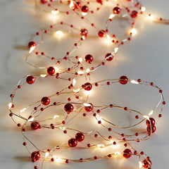 Botanical Holly Bead String Lights
