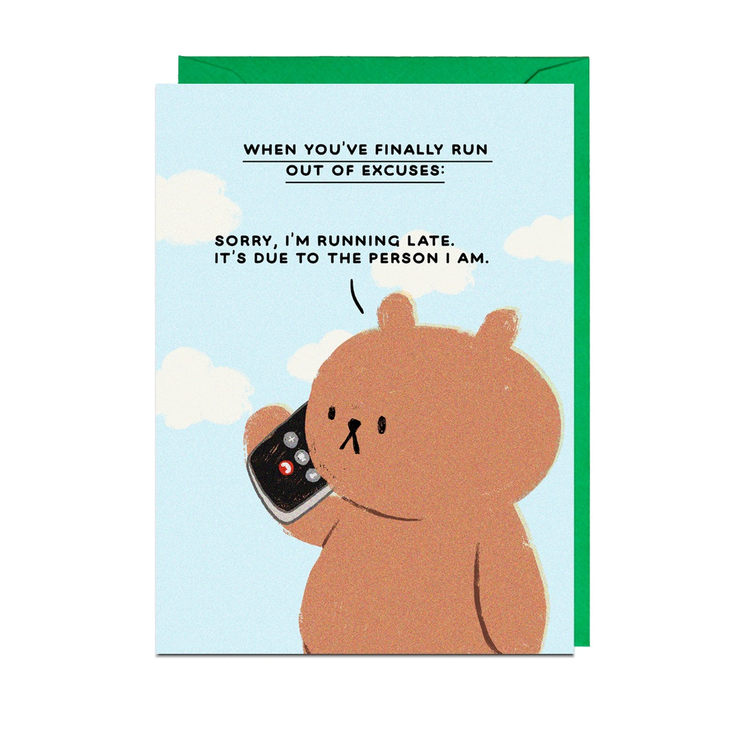 Running Late Card Paper Tiger