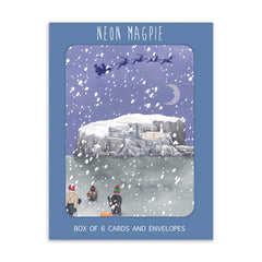 Bass Rock Gold Foil Christmas Card Box