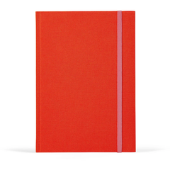 Bea Bright Red Notebook with Elastic Band