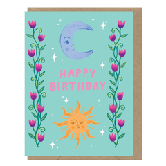 Birthday Moon & Sun Card