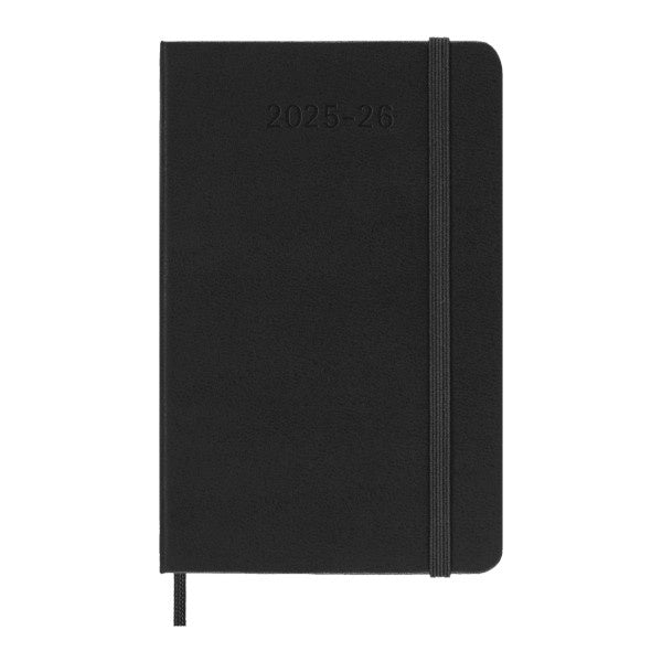Moleskine 2025/26 Academic Weekly Pocket Diary Black Hard Cover