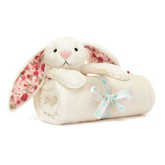 Jellycat Blossom Cream Bunny Berry Blankie