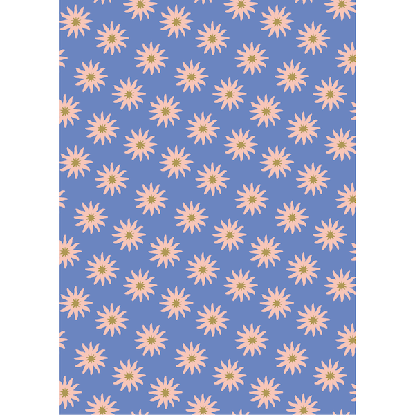 Blue Abstract Stars Sheet Wrap
