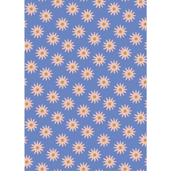 Blue Abstract Stars Sheet Wrap