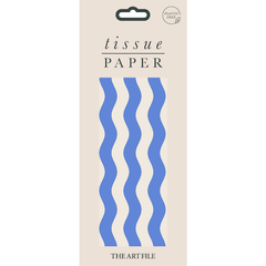 Blue Waves Tissue Paper