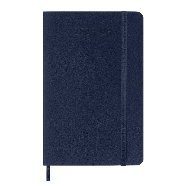 Moleskine 2025/26 Academic Weekly Pocket Diary Sapphire Blue Soft Cover