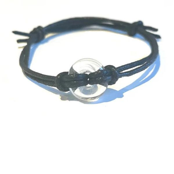 Recycled Whisky Bottle Bracelet Clear