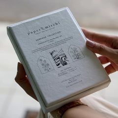 Boxed Artisan Notecard Set - Sandook Sapphire 6 Pack