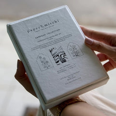 Boxed Artisan Notecard Set - Sandook Topaz 6 Pack