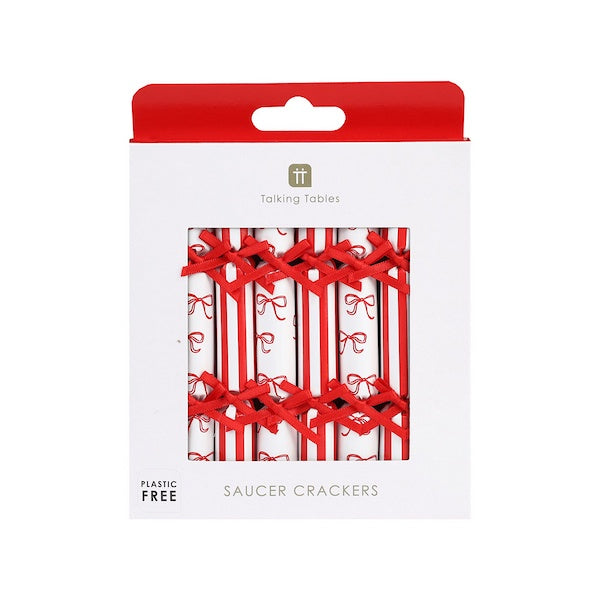 Candy Christmas Saucer Crackers