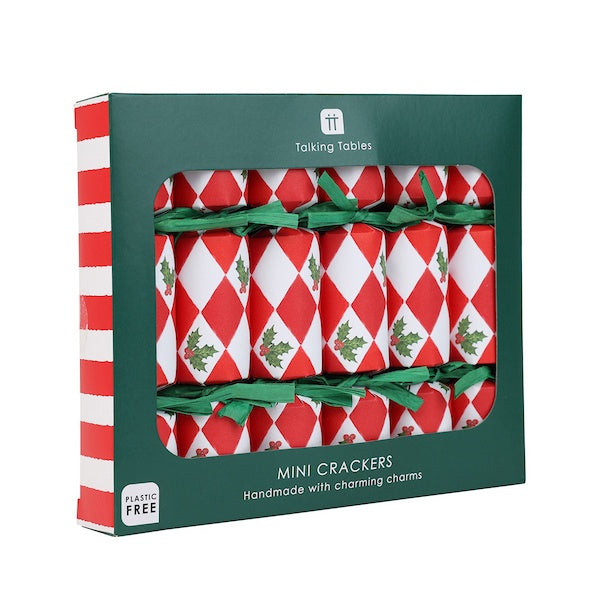Botanical Holly Mini Crackers With Drink Charms