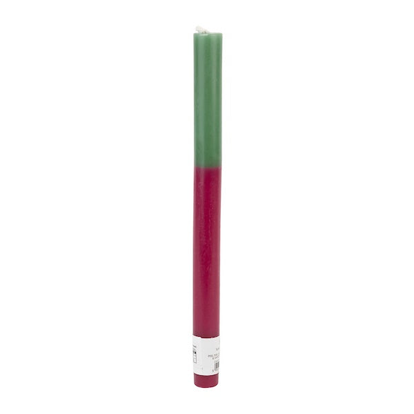 Burgundy Green Dinner Candle