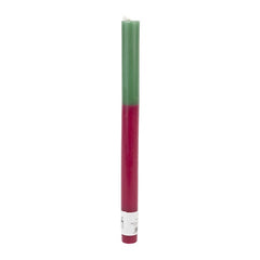 Burgundy Green Dinner Candle