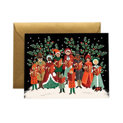 Christmas Carolers Christmas Card