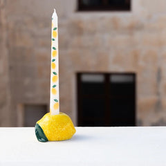 Ceramic Lemon Candle Holder