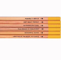 Complimencils Flattering  HB Pencils Pack of 6