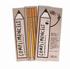 Complimencils Flattering  HB Pencils Pack of 6