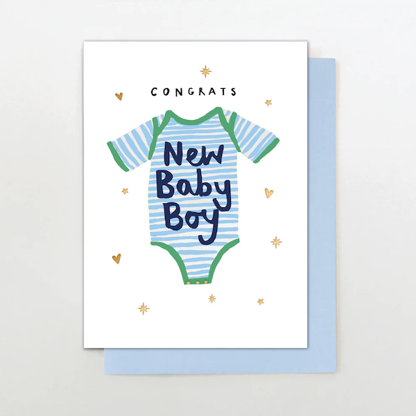 Congrats New Baby Boy Card