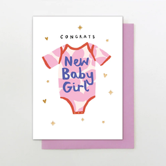 Congrats New Baby Girl Card