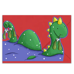 Nessie Cut Out Christmas Card