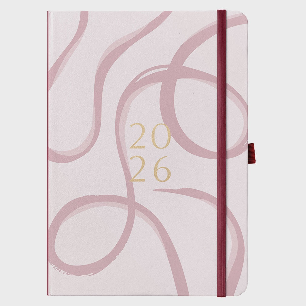 2026 A5 Pink Ribbon Day-A-Page Diary