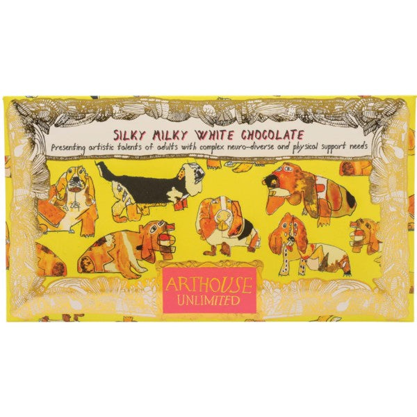Happy Hounds - Milky White Chocolate Bar with Madagascan Vanilla