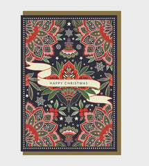 Ornate Happy Christmas Card